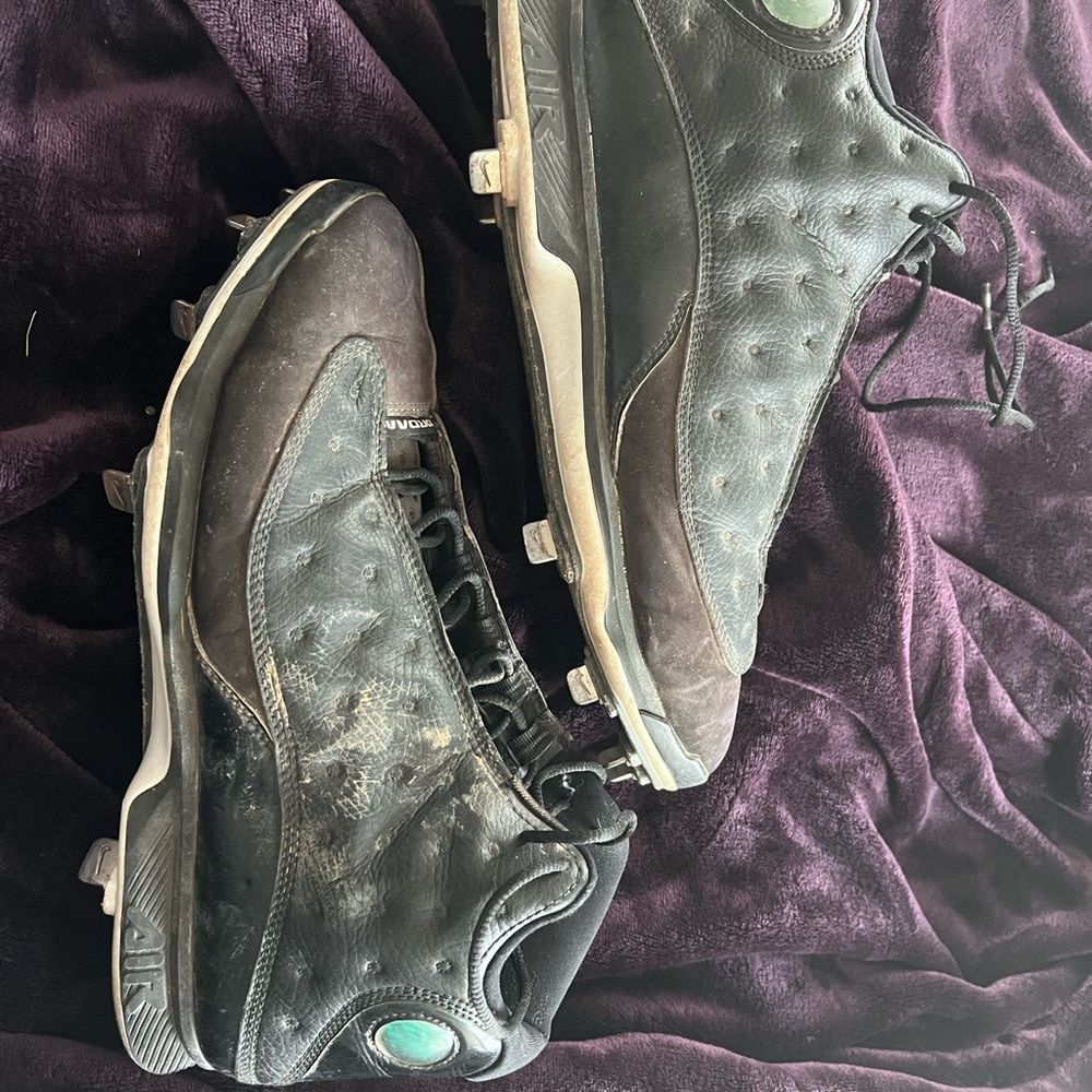 Jordan black  Men's Baseball Metal Cleats